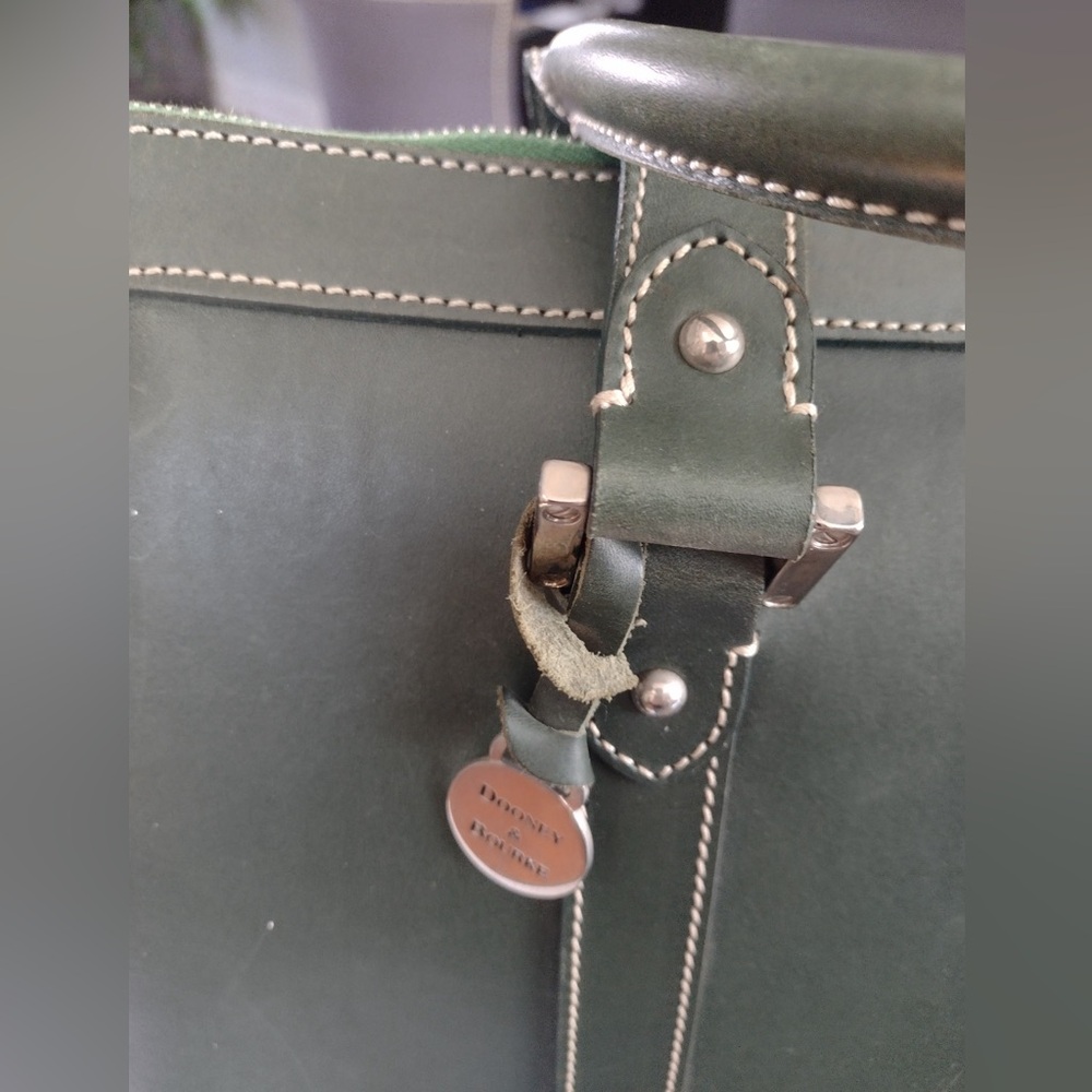 Dooney & Bourke Alto Leather Satchel in Ivy Green - Picture 3 of 6